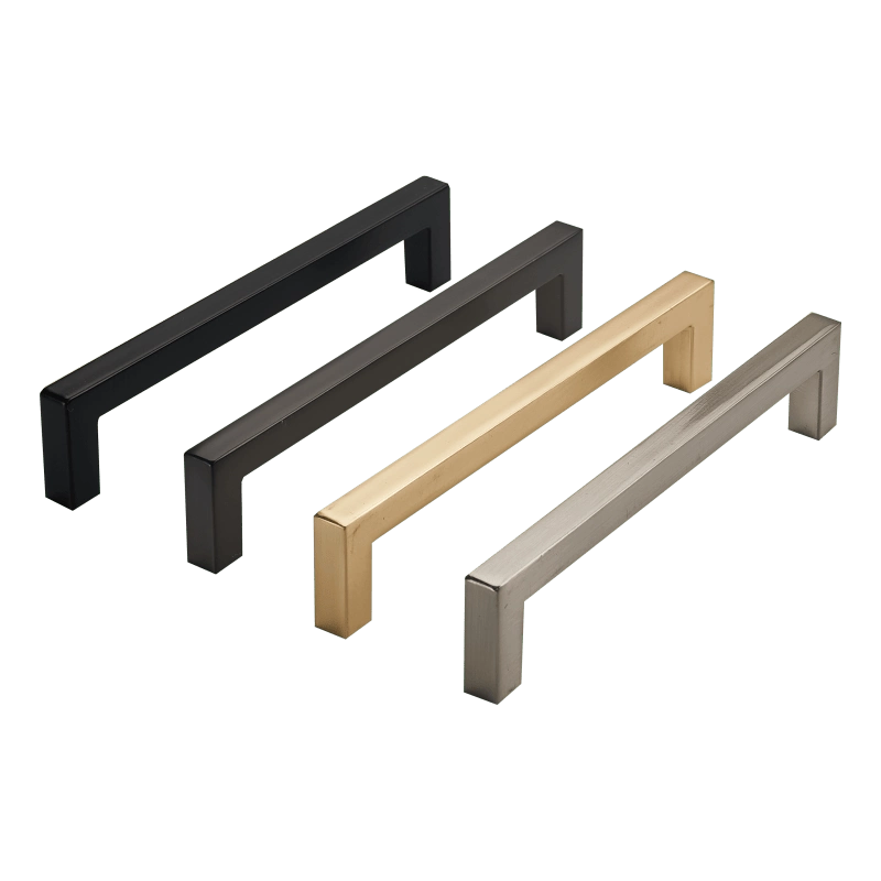 Ravinte 10 Pack Brushed Brass Cabinet Pulls Handles Square Kitchen Hardware for Drawer Dresser