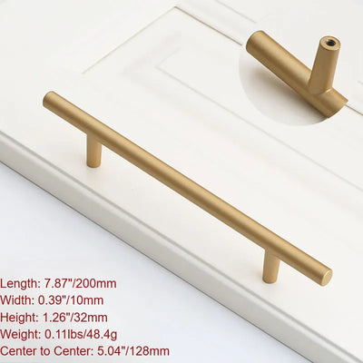 Ravinte Modern Gold Kitchen Wardrobe Cabinet Handles