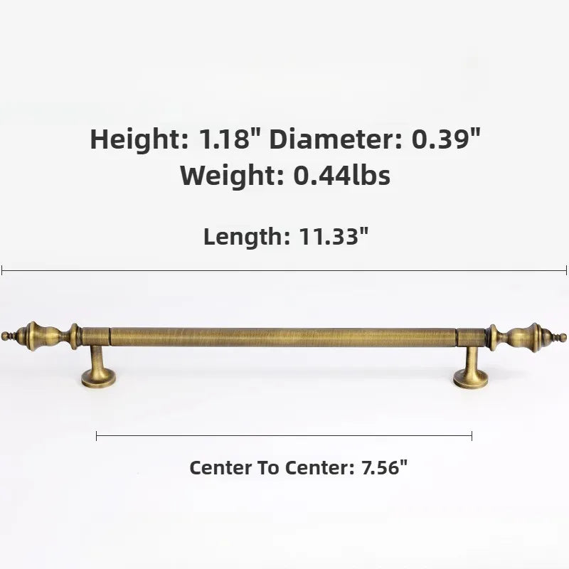 Ravinte Mission Style Brass Cabinet Door Handle