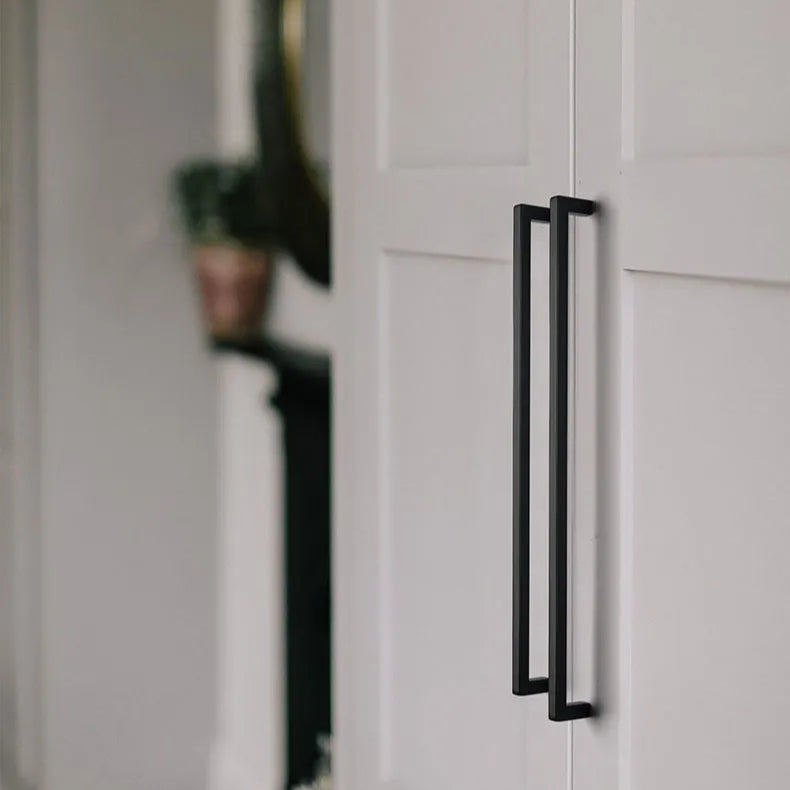 Ravinte 10 Pack Brushed Brass Cabinet Pulls Handles Square Kitchen Hardware for Drawer Dresser