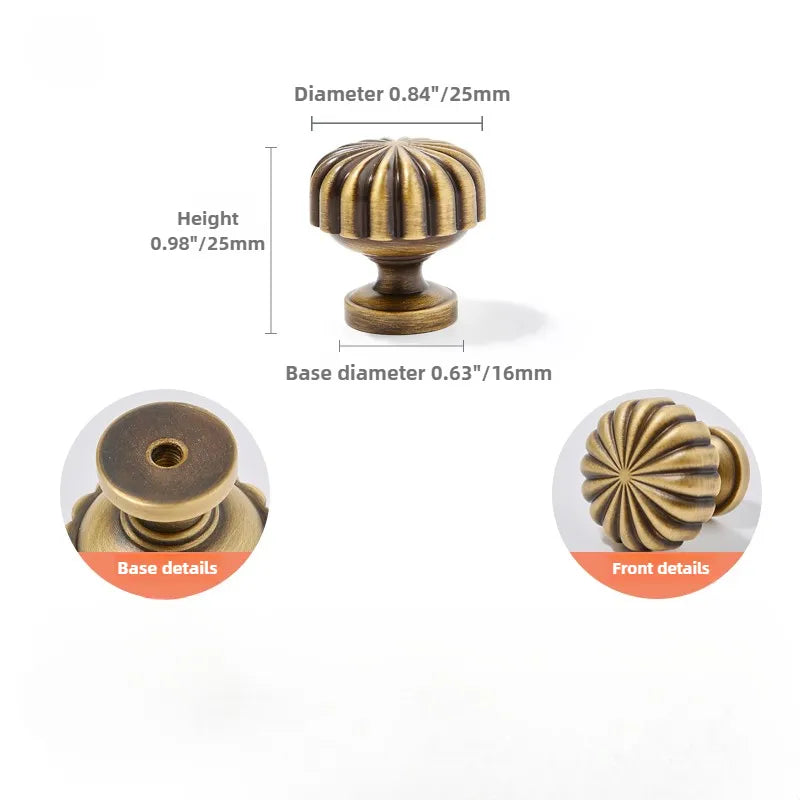 Ravinte American Vintage Brass Drawer Pulls Closet Door Knobs