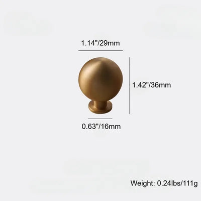 Rustic Round Brass Cabinet Knobs | Dresser Knobs| Drawer Knobs