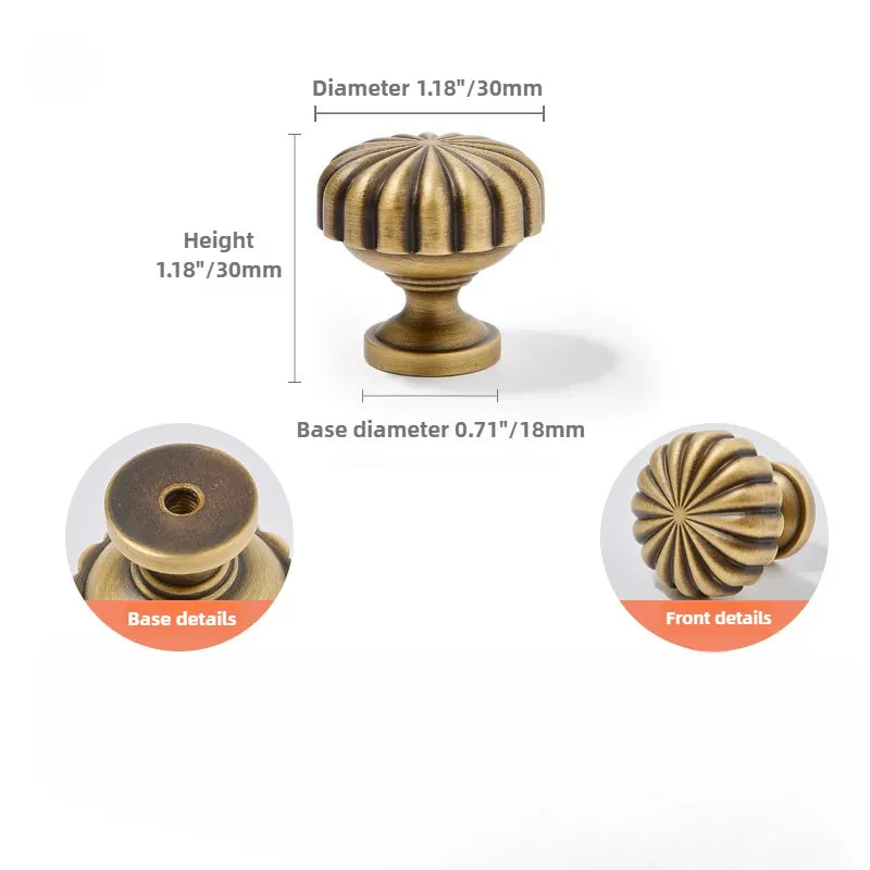 Ravinte American Vintage Brass Drawer Pulls Closet Door Knobs
