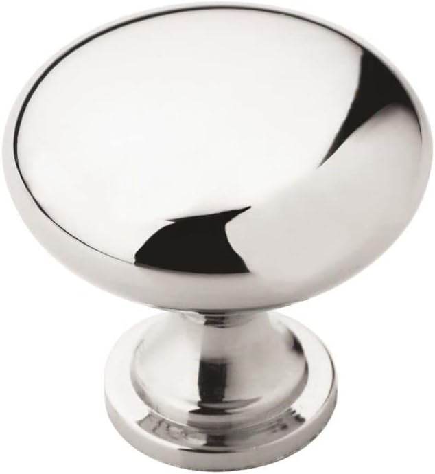 Ravinte | Cabinet Knob | Polished Chrome | 1-1/4 inch 32 mm| Drawer Knob | Cabinet Hardware