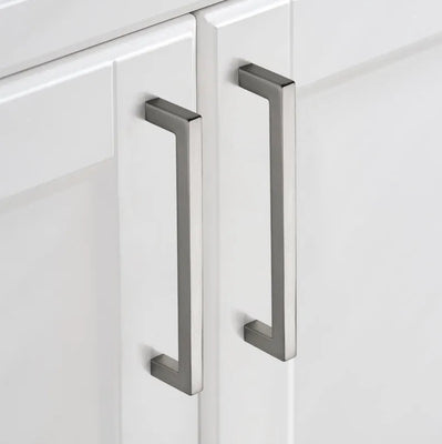 Ravinte 10 Pack Brushed Brass Cabinet Pulls Handles Square Kitchen Hardware for Drawer Dresser