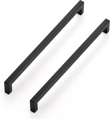 Ravinte 8-4/5 inch/224mm Square Matte Black Cabinet Handles for Kitchen Drawers