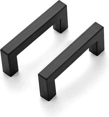 Ravinte 8-4/5 inch/224mm Square Matte Black Cabinet Handles for Kitchen Drawers