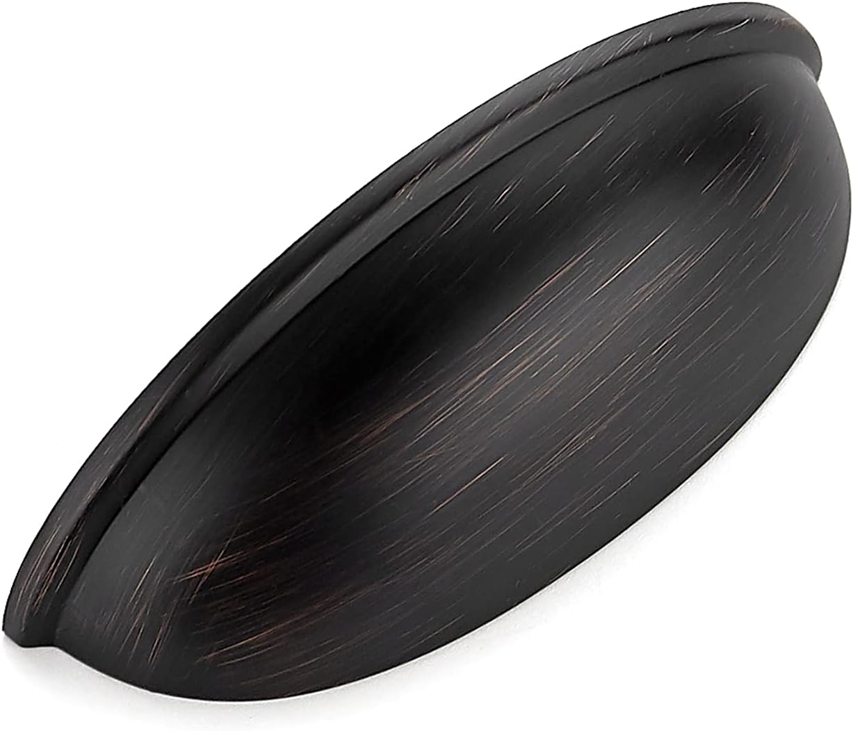 Ravinte Cup Drawer Pulls Flat Black Cabinet Bin Pulls Kitchen Hardware
