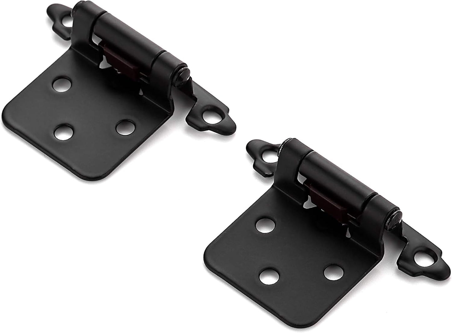 Ravinte Cabinet Door Hinges Kitchen Black Semi-Concealed Hardware