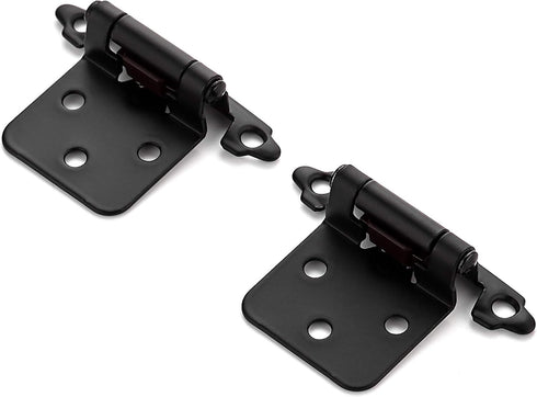Ravinte Cabinet Door Hinges Kitchen Black Semi-Concealed Hardware