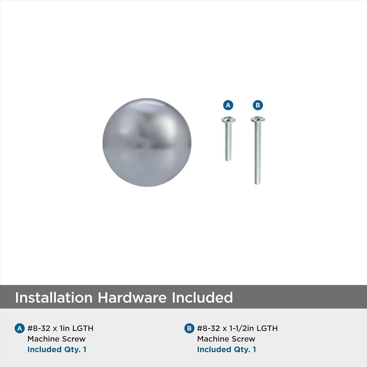 Ravinte | Cabinet Knob | Polished Chrome | 1-1/4 inch 32 mm| Drawer Knob | Cabinet Hardware
