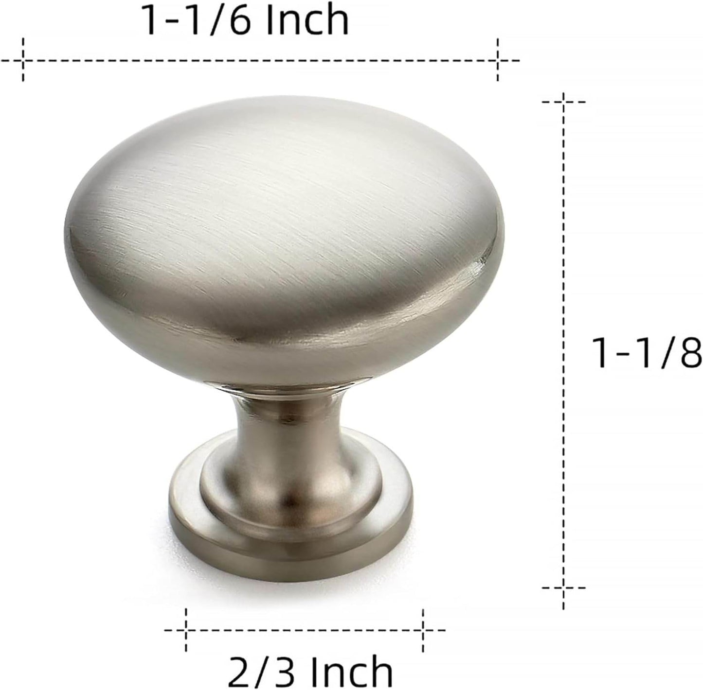 Ravinte Round Zinc Cabinet Knobs for Kitchen Bathroom Closet Dresser Cabinets