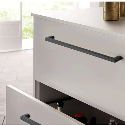 Ravinte 10 Pack Brushed Brass Cabinet Pulls Handles Square Kitchen Hardware for Drawer Dresser