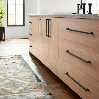 Ravinte Matte Black Cabinet Handles Pulls Kitchen Cabinet Drawer Handles