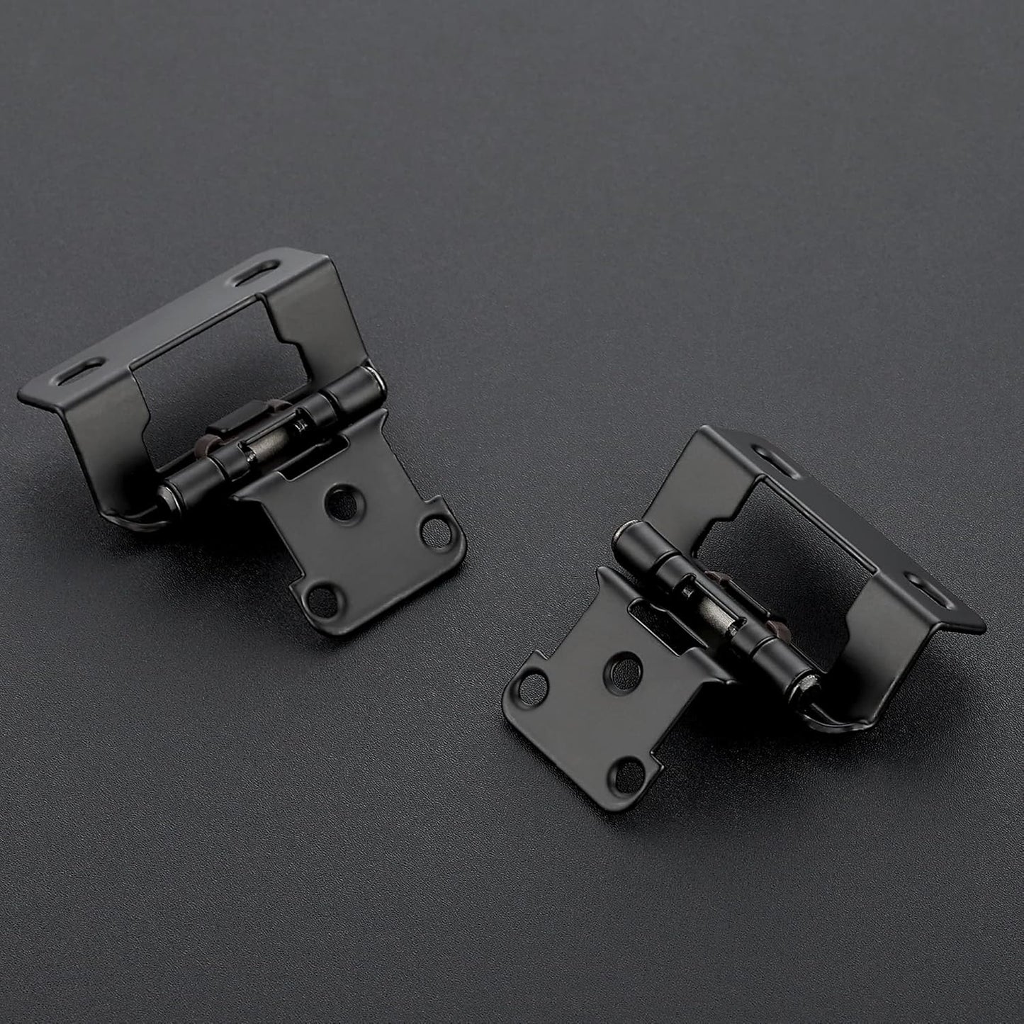 Ravinte Cabinet Door Hinges Kitchen Black Semi-Concealed Hardware