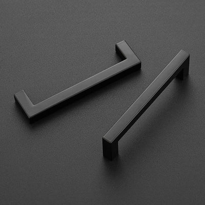 Ravinte 8-4/5 inch/224mm Square Matte Black Cabinet Handles for Kitchen Drawers