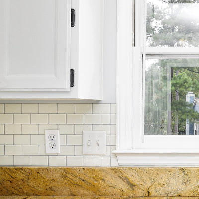 Ravinte Cabinet Door Hinges Kitchen Black Semi-Concealed Hardware
