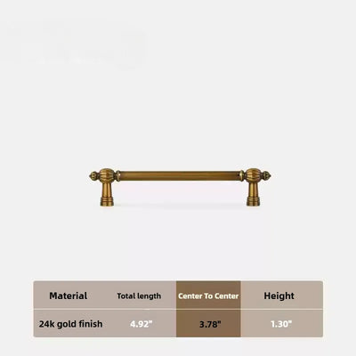 Ravinte Luxury Cabinet T-bar Handles 24k Gold Finish