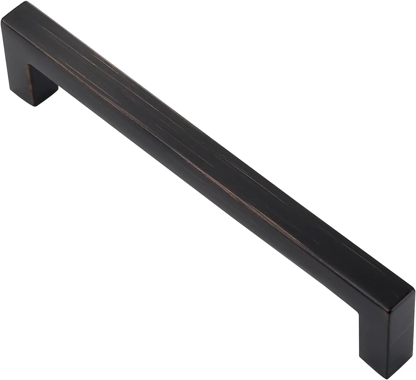 Ravinte 10 Pack Brushed Brass Cabinet Pulls Handles Square Kitchen Hardware for Drawer Dresser