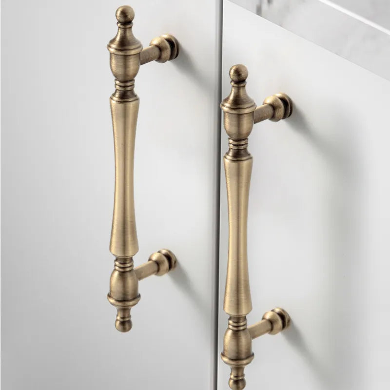 Ravinte Mission Style Brass Cabinet Door Handle