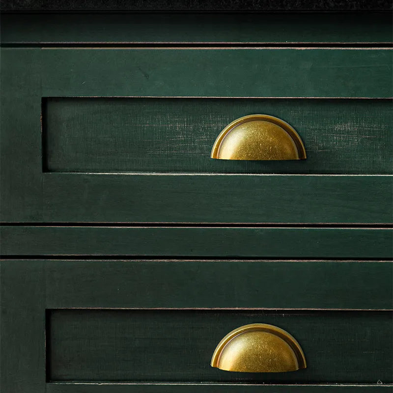 Ravinte Mission Brass Cup Drawer Cabinet Pulls