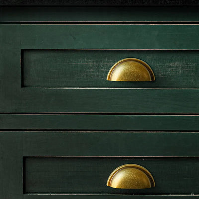 Ravinte Mission Brass Cup Drawer Cabinet Pulls