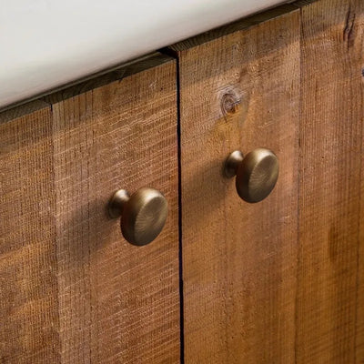 Ravinte Mission Brass Round Cabinet Drawer Knobs