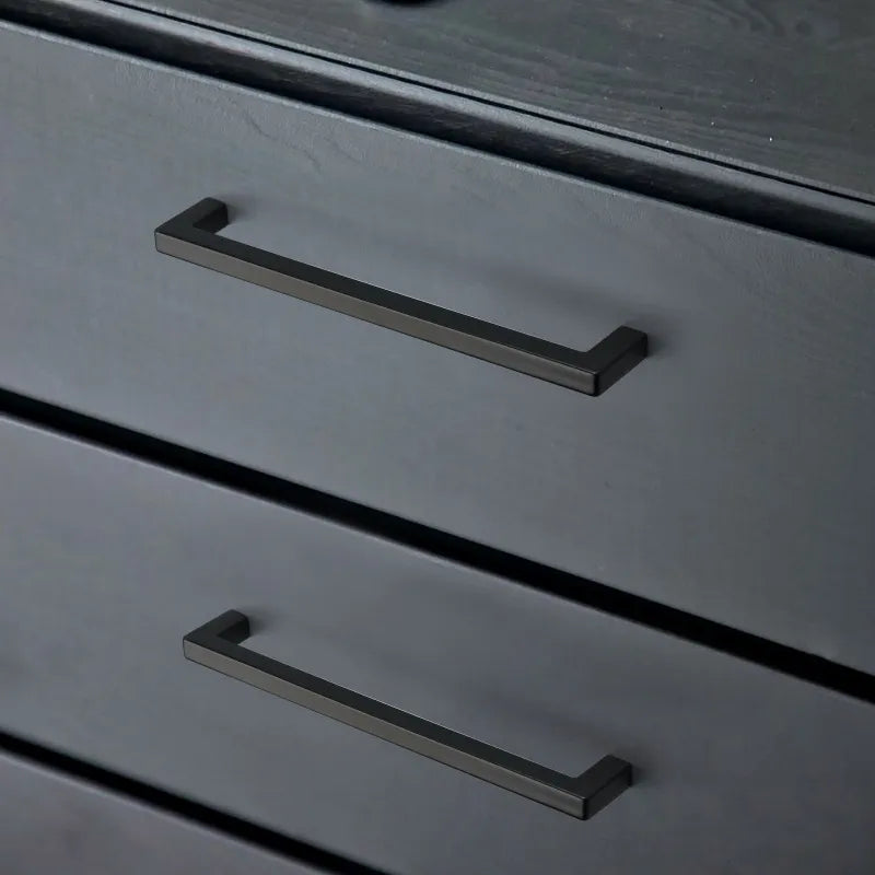 Ravinte 10 Pack Brushed Brass Cabinet Pulls Handles Square Kitchen Hardware for Drawer Dresser