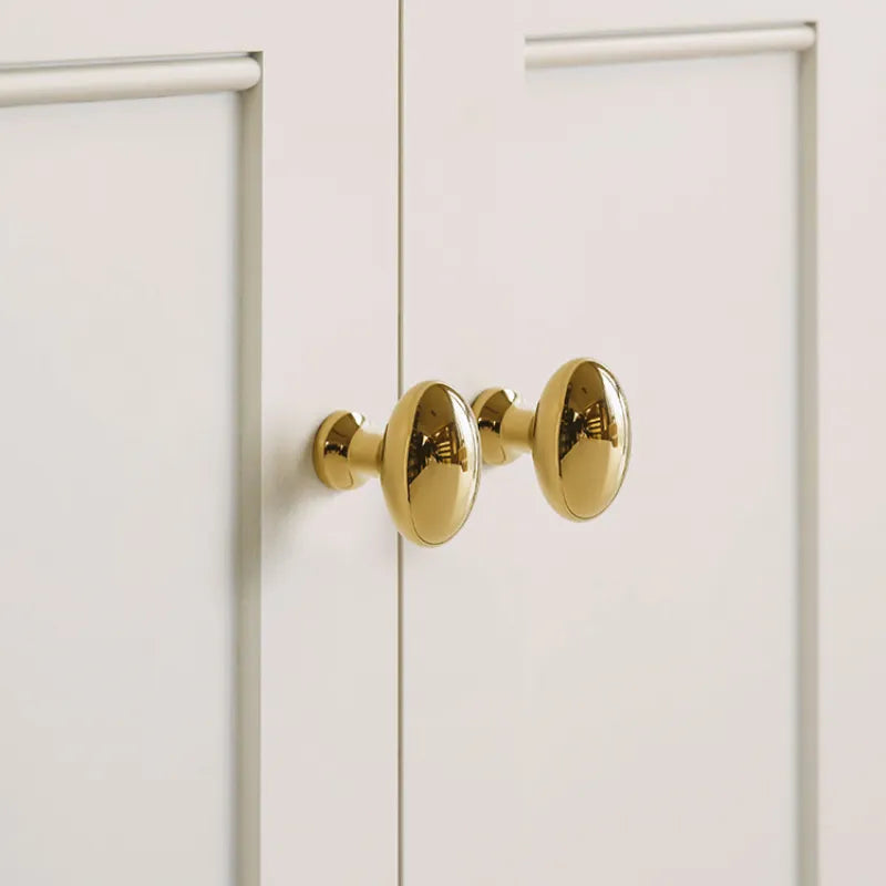 Ravinte Luxury Solid Brass Oval Wardrobe Drawer Cabinet Knobs
