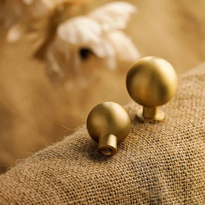Rustic Round Brass Cabinet Knobs | Dresser Knobs| Drawer Knobs