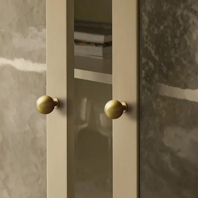 Rustic Round Brass Cabinet Knobs | Dresser Knobs| Drawer Knobs