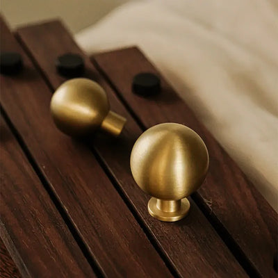 Rustic Round Brass Cabinet Knobs | Dresser Knobs| Drawer Knobs
