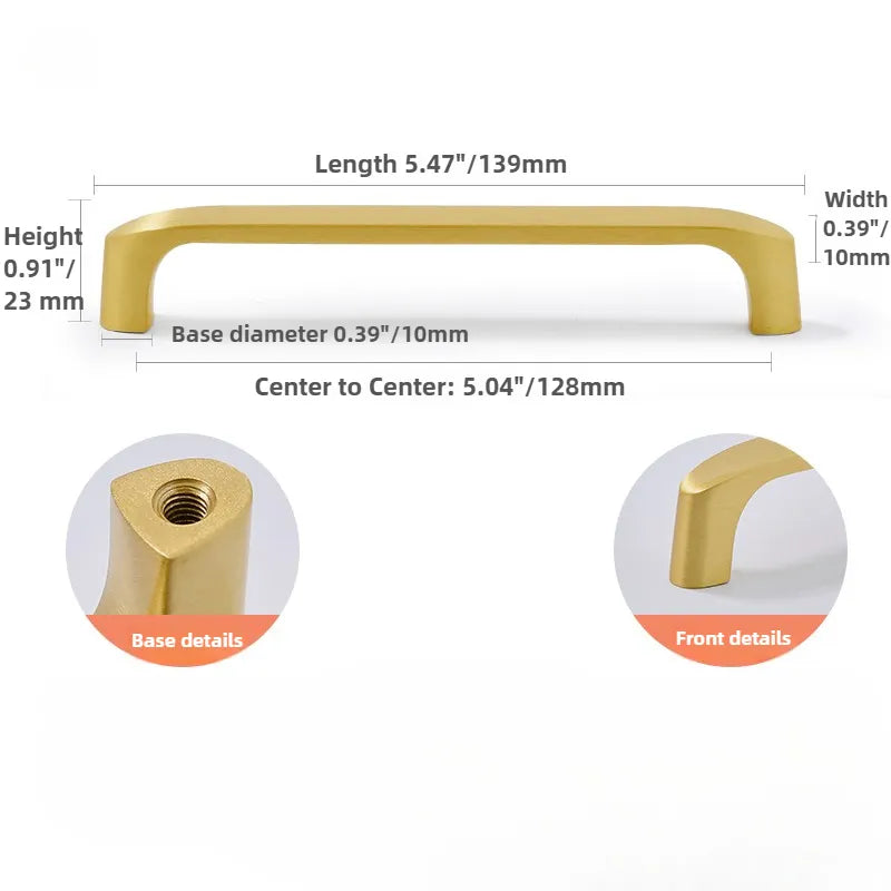 Ravinte Brass Cabinet Drawer Handles Knob | Modern Luxury Style