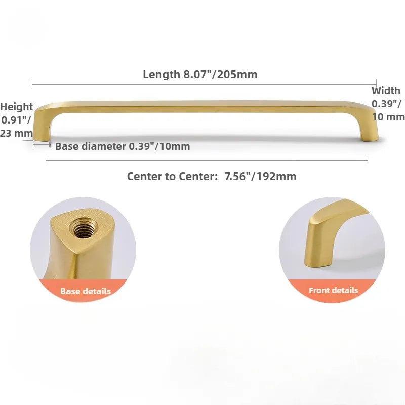 Ravinte Brass Cabinet Drawer Handles Knob | Modern Luxury Style