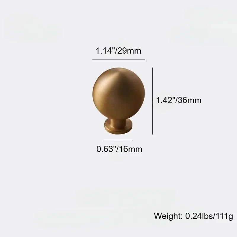 Rustic Round Brass Cabinet Knobs | Dresser Knobs| Drawer Knobs
