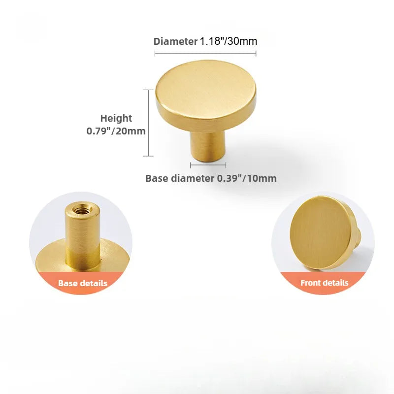 Ravinte Brass Cabinet Drawer Handles Knob | Modern Luxury Style