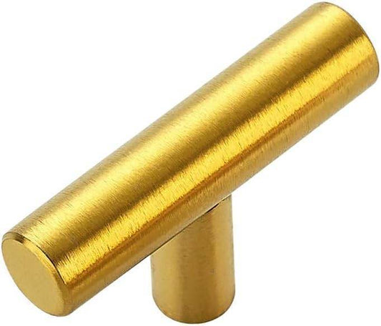 RAVINTE Gold T Bar Cabinet Knobs Kitchen Pulls for Drawer Dresser Hardware