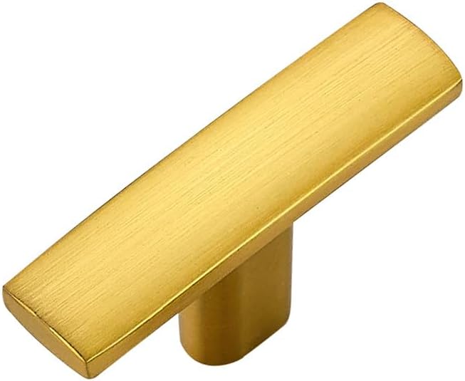 RAVINTE Gold T Bar Cabinet Knobs Kitchen Pulls for Drawer Dresser Hardware