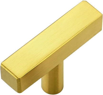RAVINTE Gold T Bar Cabinet Knobs Kitchen Pulls for Drawer Dresser Hardware