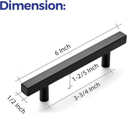 Ravinte 3-3/4 Inch Square Cabinet Pulls Stainless Steel Kitchen Drawer Pulls