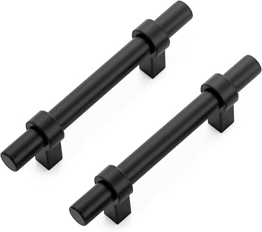 Ravinte Matte Black Cabinet Knobs Bar Pulls Kitchen Cabinet Hardware