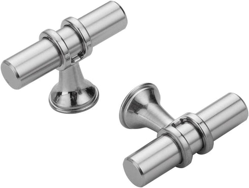 RAVINTE Cabinet Knobs Cabinet Kitchen Handles with Backplate Hardware Single Hole Pulls T Bar Pulls