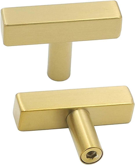 Ravinte Brushed Brass Cabinet Knobs Drawer Knobs Gold Kitchen Hardware