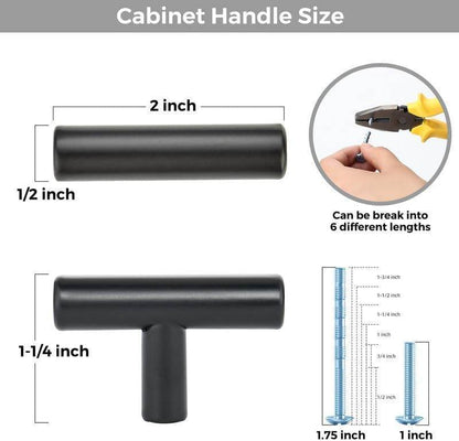 RAVINTE Gold T Bar Cabinet Knobs Kitchen Pulls for Drawer Dresser Hardware