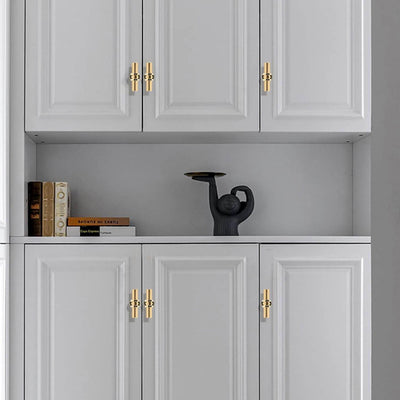 RAVINTE Cabinet Knobs Cabinet Kitchen Handles with Backplate Hardware Single Hole Pulls T Bar Pulls