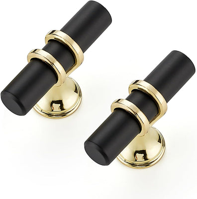 RAVINTE Gold T Bar Cabinet Knobs Kitchen Pulls for Drawer Dresser Hardware