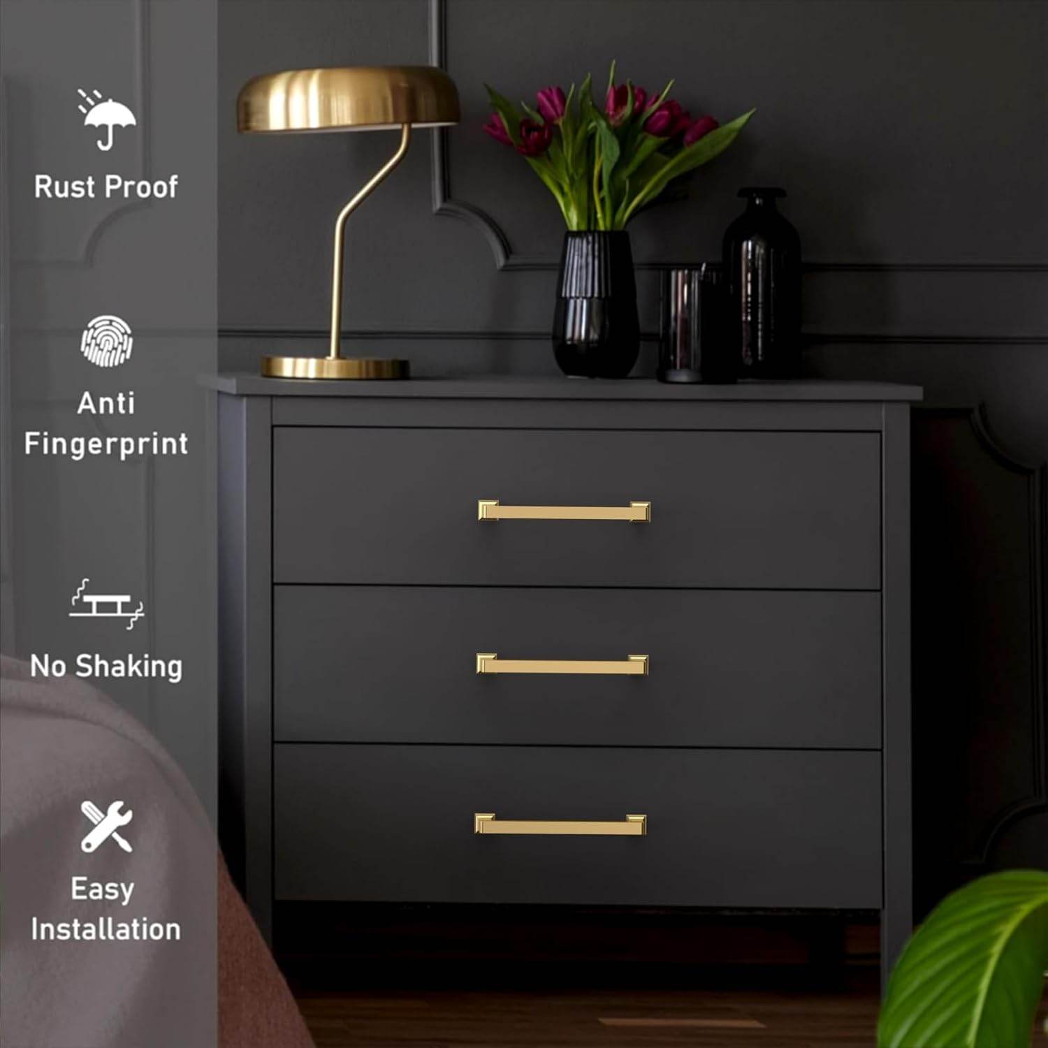 Ravinte Brushed Nickel Cabinet Knobs Kitchen Cabinet Drawer Hardware