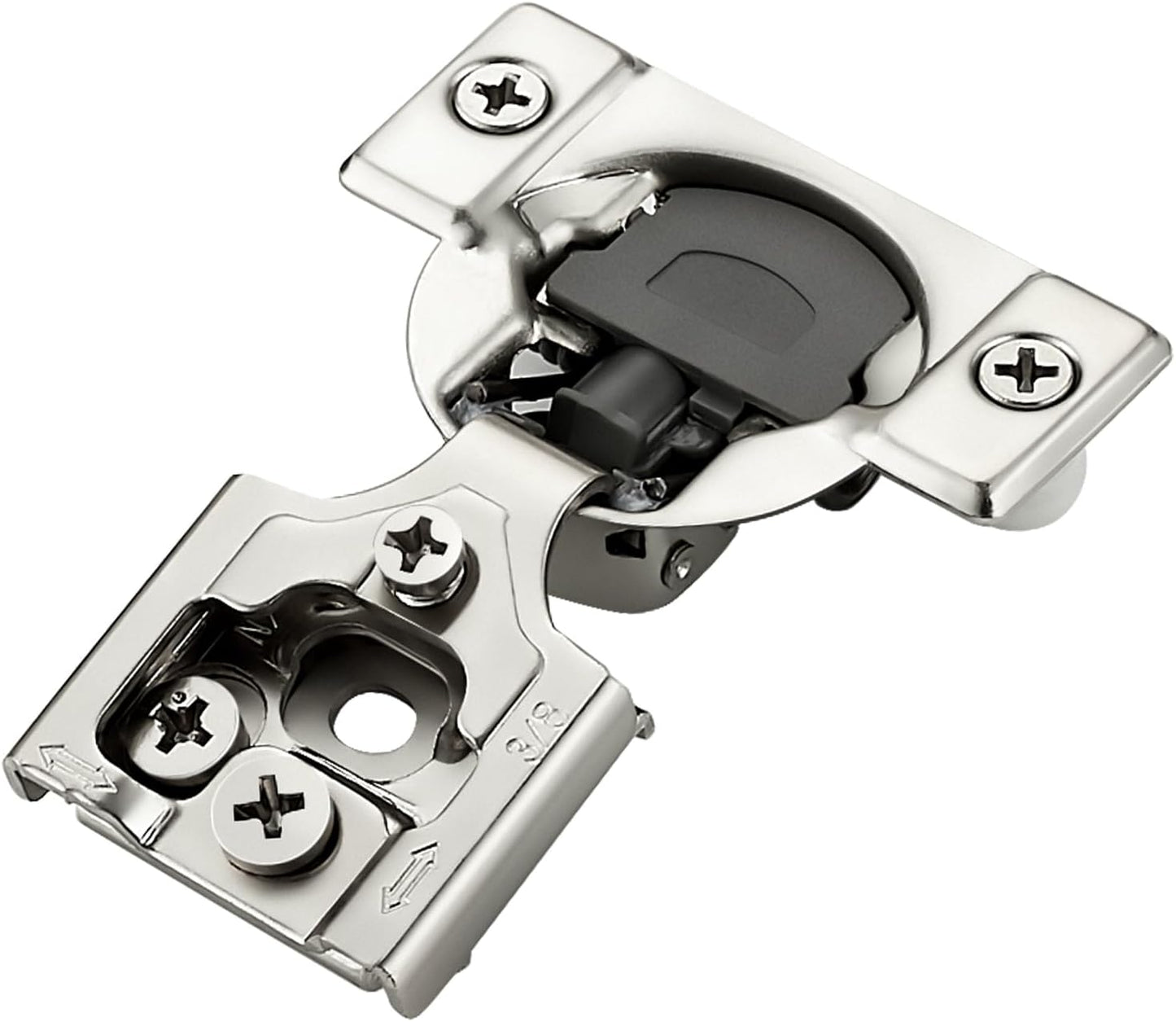 Ravinte Satin Nickel Cabinet Hinges for Kitchen Hinges Hidden Hinges Stainless Steel Concealed Hinge Self Closing