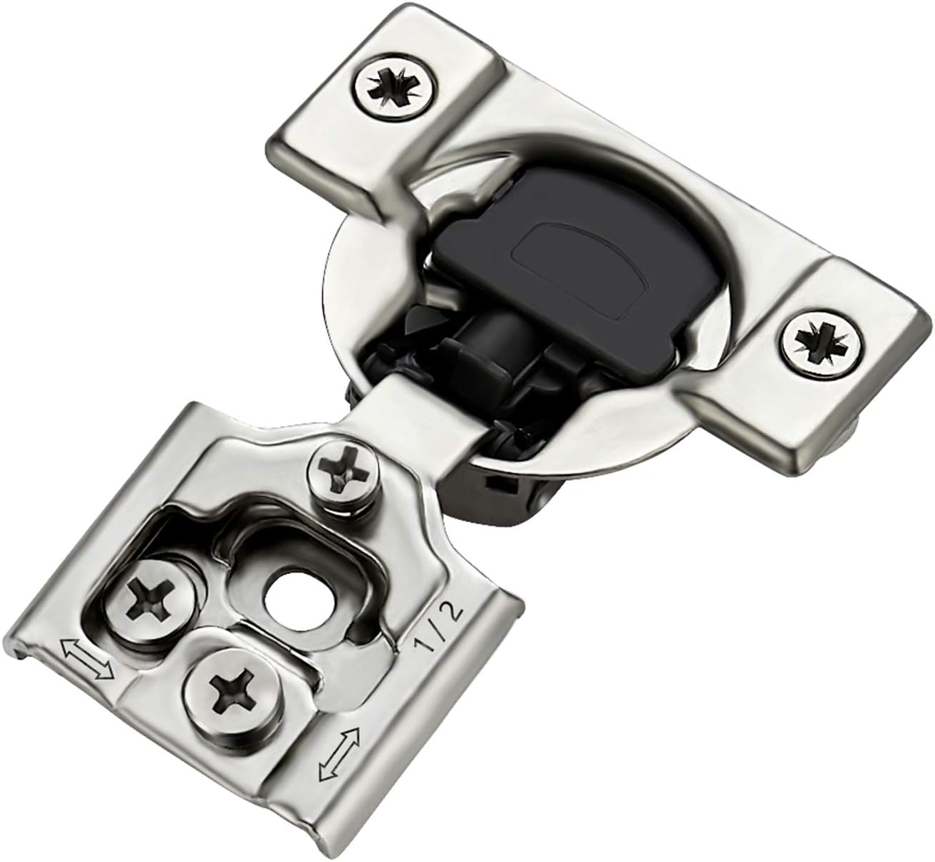 Ravinte Satin Nickel Cabinet Hinges for Kitchen Hinges Hidden Hinges Stainless Steel Concealed Hinge Self Closing