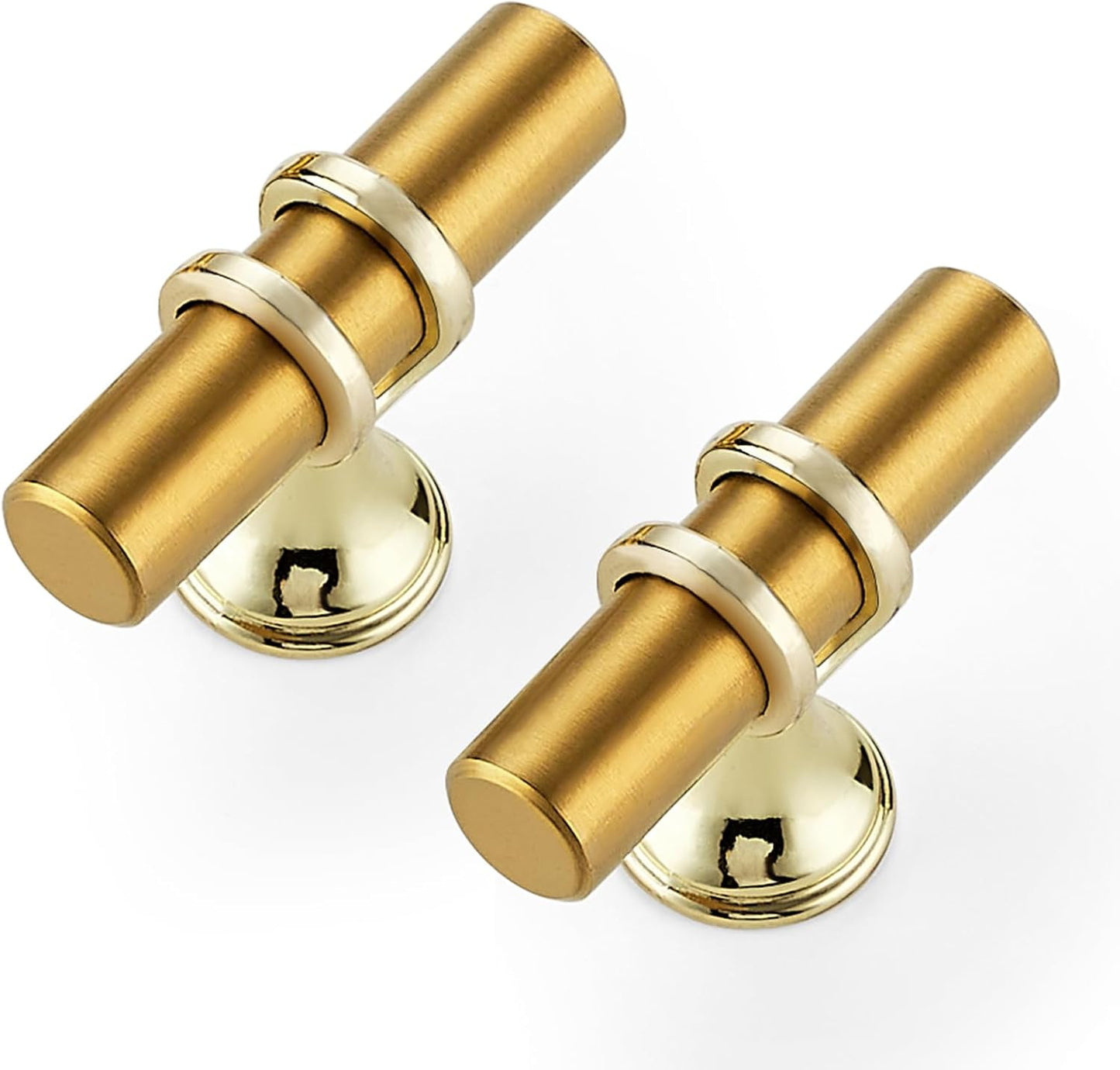 RAVINTE Gold T Bar Cabinet Knobs Kitchen Pulls for Drawer Dresser Hardware
